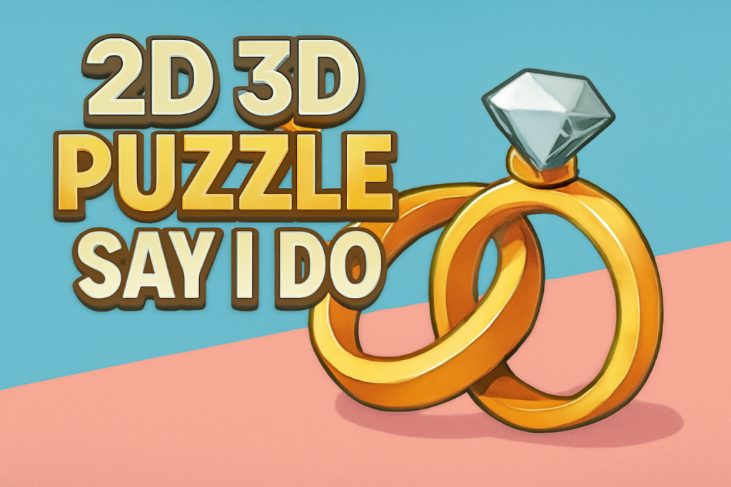 2D 3D Puzzle Say I Do 2D 3D Puzzle Say I Do